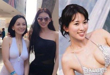 林志玲透视泳装照太惹火 透视装下真假乳难分