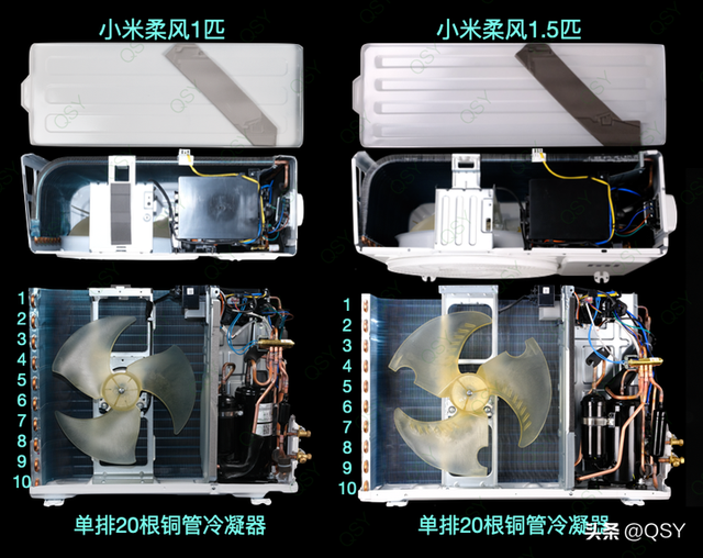 小房间空调装1 匹好还是1.5匹好 今天拆小米柔风给大家对比下