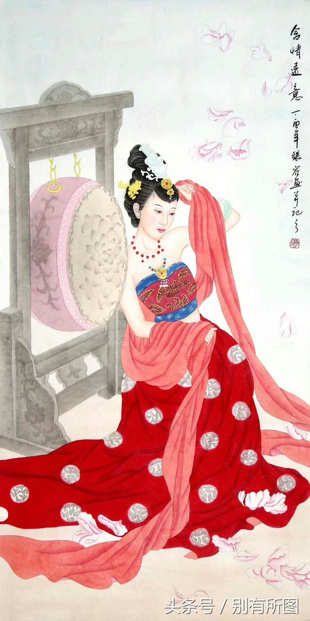 美若天仙，绝世惊艳，收集的国画美女画有古装、戏曲、新娘、歌姬