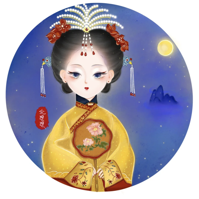 灵动的古风美女插画，实在太美了