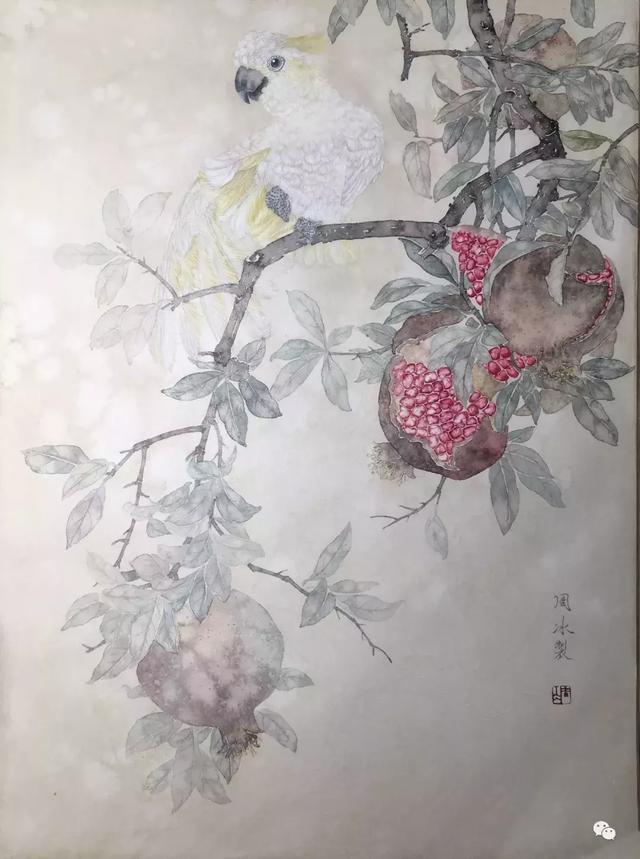 画吧｜没骨工笔画美女画家——周冰