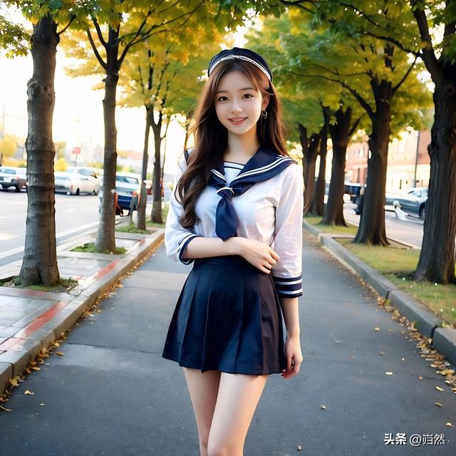 经典水手服少女