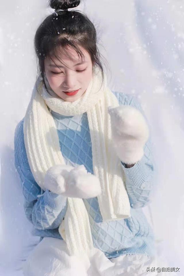 南方拍的雪景美女照片，一起来看看吧