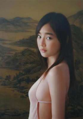 年轻的美女5(青春靓丽——年轻艺术家人体油画中的美少女)