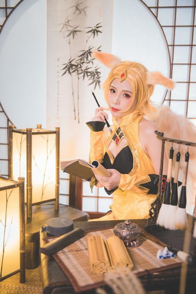 王者荣耀妲己cosplay正片妲己真人cos高逼真还原 美得不可方物