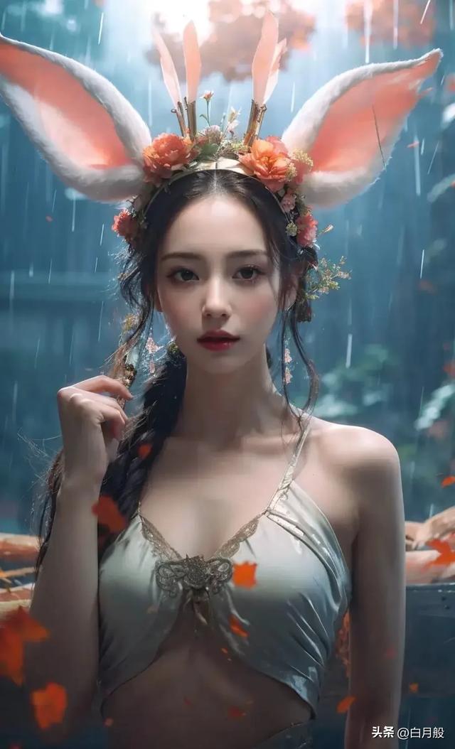 可爱又迷人的毛耳儿美女