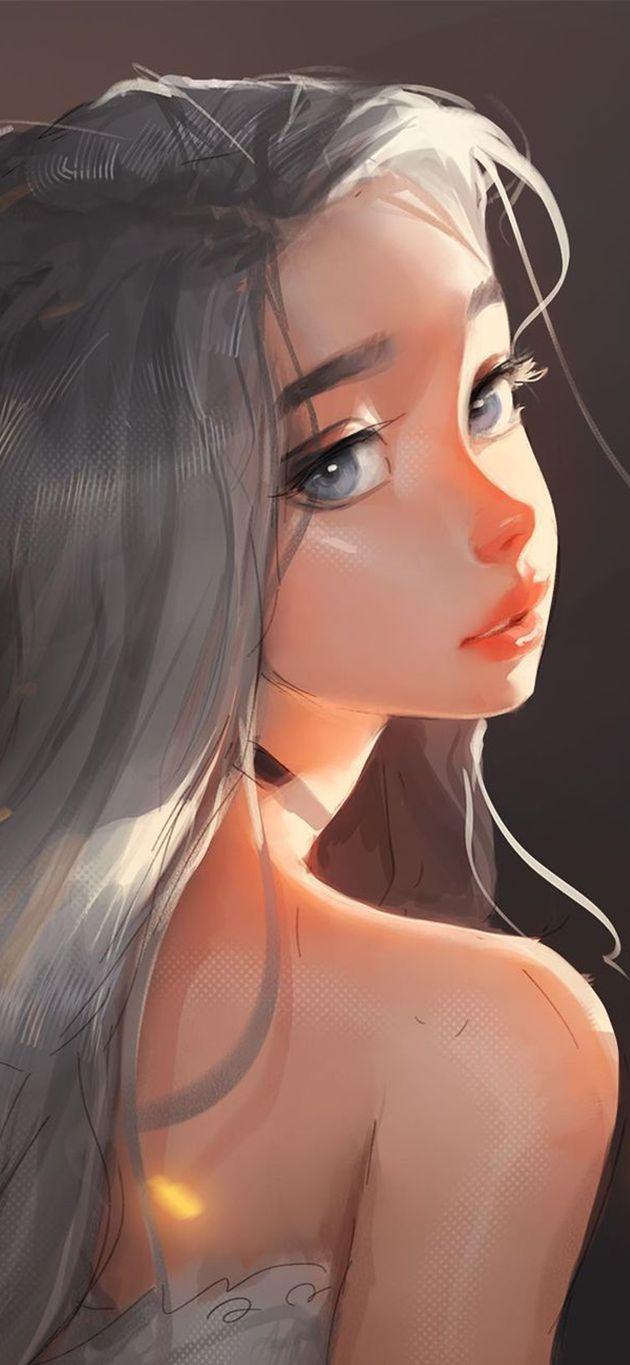 欧美风美女插画超清壁纸