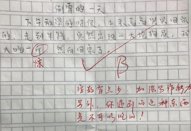 小学生作文《姐姐疯了》走红，老师看后笑出鹅叫，网友：皮又痒了