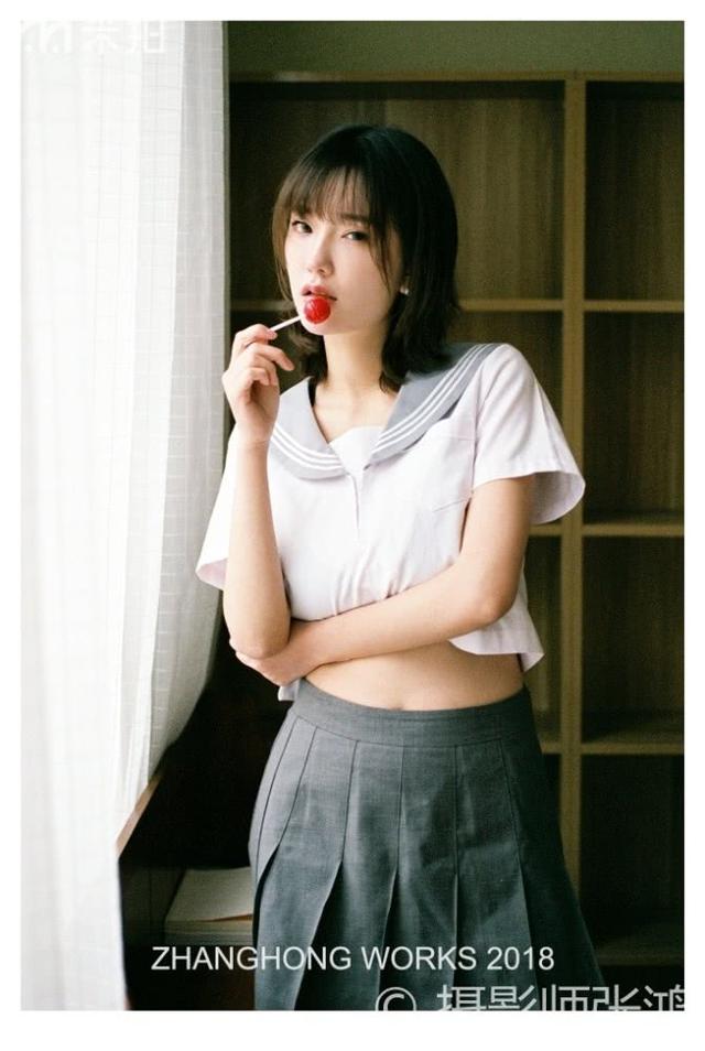 JK制服的少女胶片写真，这才是理想中的高中女生