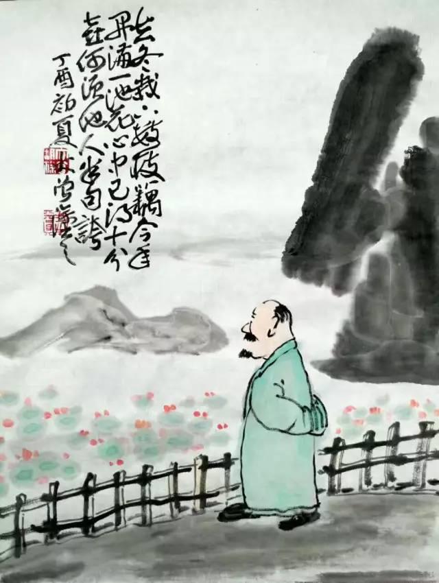 大曾画画：高温酷暑夏日长，坦胸露怀图清凉，美女撞见休要怪，老夫岂敢耍流氓