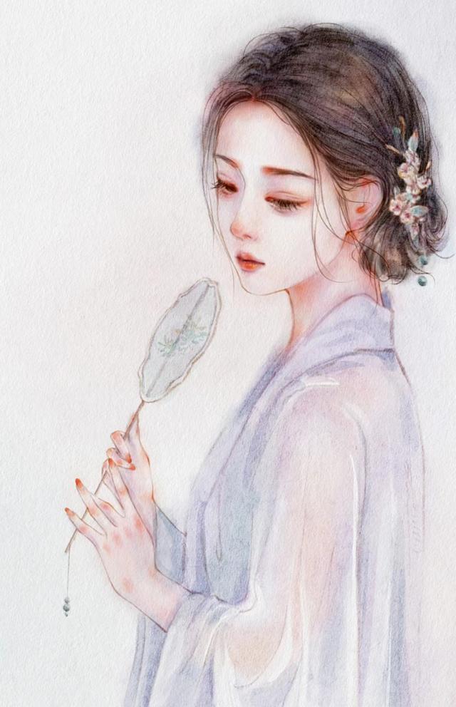 唯美浪漫的古风美女插画，爱古风的人都会保存