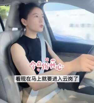 美女怕晒(高圆圆晒自驾视频，穿黑色无袖上衣秀丰满身材，安全带勒出小肚子)