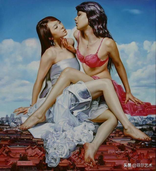 靳尚谊先生高徒，艺术家陈明女性人体油画作品，太逼真了