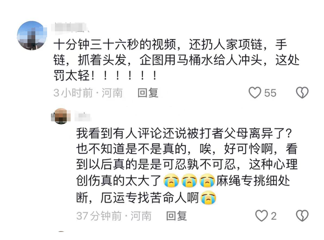 河南长桓一女子凌晨将女孩堵在厕所内撕内衣，长桓警方评论区沦陷