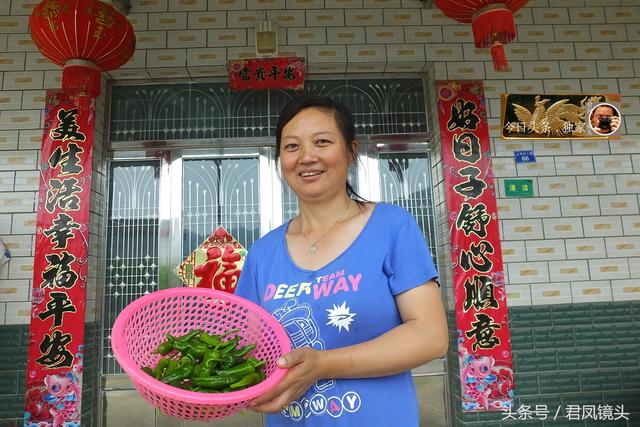 湖北宜昌：美丽乡村，农家美女采摘辣椒！辣椒成为农民经济作物！