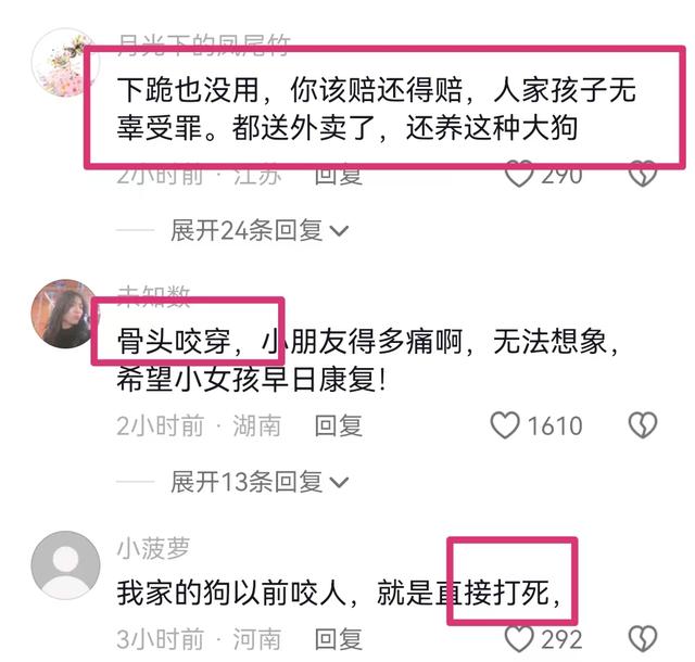 突然发狂！湖南常宁杜宾犬咬穿小女孩腿骨，狗主人跪地求饶！