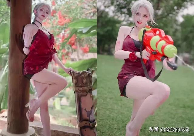 泼水节上美女Coser的“满屏大长腿”，颜值越高被泼水越惨？