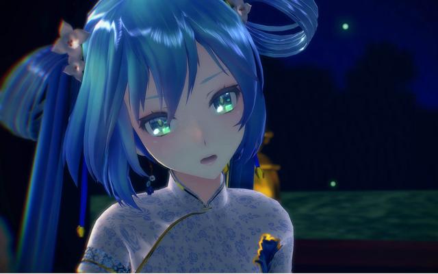 初音和弱音的3D舞姿视角，大长腿的萌萌哒少女，别说你想舔屏